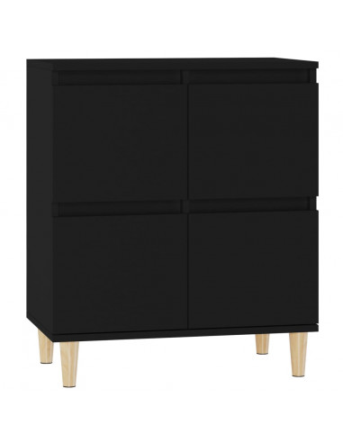 Credenza Nero 60x35x70 cm in Legno Multistrato