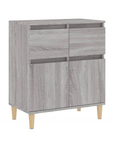 Credenza Grigio Sonoma 60x35x70 cm in Legno Multistrato 2
