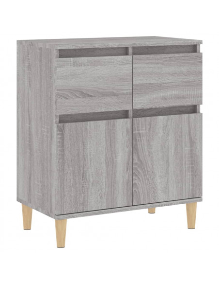 Credenza Grigio Sonoma 60x35x70 cm in Legno Multistrato