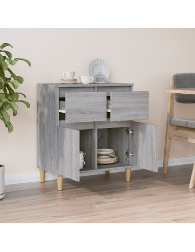 Credenza Grigio Sonoma 60x35x70 cm in Legno Multistrato