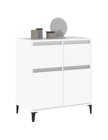 Credenza Bianca 60x35x70 cm in Legno Multistrato