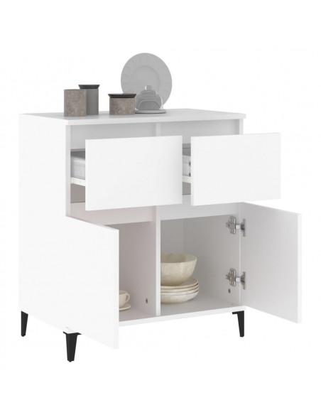 Credenza Bianca 60x35x70 cm in Legno Multistrato