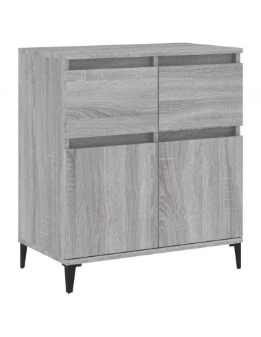 Credenza Grigio Sonoma 60x35x70 cm in Legno Multistrato