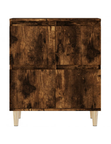 Credenze 2pz Rovere Fumo 60x35x70 cm in Legno Multistrato