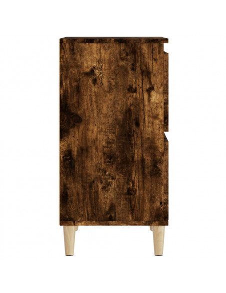 Credenze 2pz Rovere Fumo 60x35x70 cm in Legno Multistrato