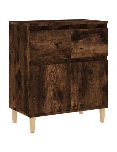 Credenza Rovere Fumo 60x35x70 cm in Legno Multistrato