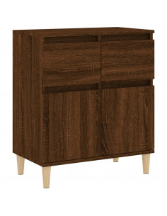 Credenza Rovere Marrone 60x35x70 cm in Legno Multistrato 2