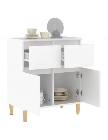 Credenza Bianca 60x35x70 cm in Legno Multistrato