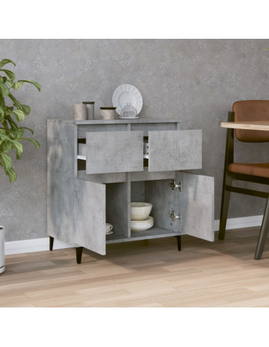 Credenza Grigio Cemento 60x35x70 cm in Legno Multistrato