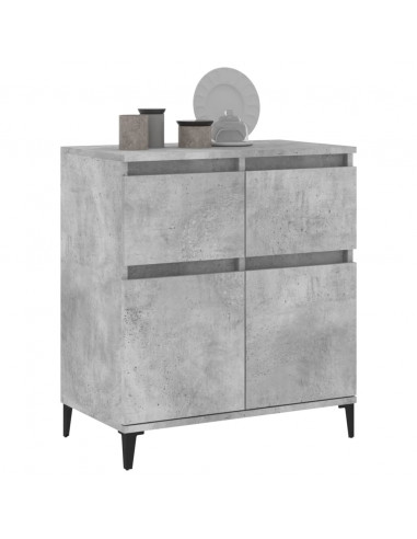 Credenza Grigio Cemento 60x35x70 cm in Legno Multistrato