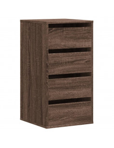 Cassettiera Angolo Rovere Marrone 40x41x76cm Legno Multistrato 2