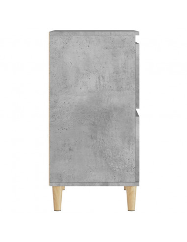 Credenze 3pz Grigio Cemento 60x35x70 cm in Legno Multistrato