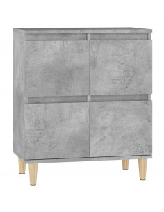 Credenza Grigio Cemento 60x35x70 cm in Legno Multistrato 2