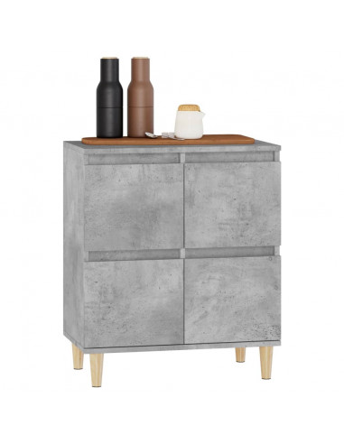 Credenza Grigio Cemento 60x35x70 cm in Legno Multistrato
