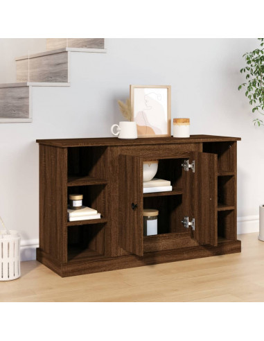Credenza Rovere Marrone 100x35,5x60 cm in Legno Multistrato