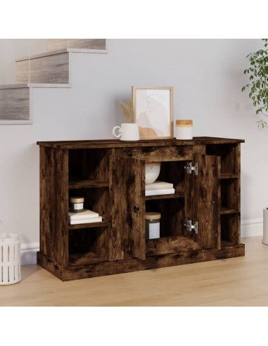 Credenza Rovere Fumo 100x35,5x60 cm in Legno Multistrato