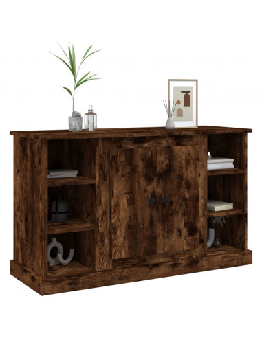 Credenza Rovere Fumo 100x35,5x60 cm in Legno Multistrato