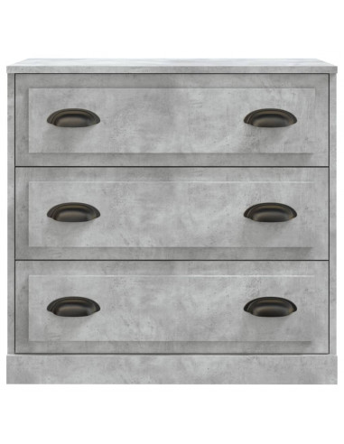 Credenza Grigio Cemento 70x35,5x67,5 cm in Legno Multistrato
