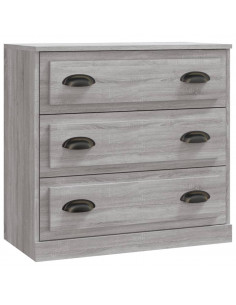 Credenza Grigio Sonoma 70x35,5x67,5 cm in Legno Multistrato 2