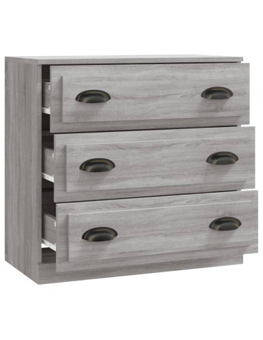 Credenza Grigio Sonoma 70x35,5x67,5 cm in Legno Multistrato