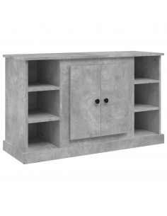Credenza Grigio Cemento 100x35,5x60 cm in Legno Multistrato 2