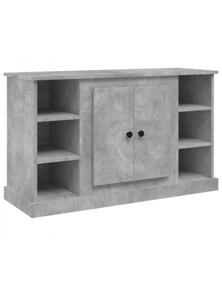 Credenza Grigio Cemento 100x35,5x60 cm in Legno Multistrato