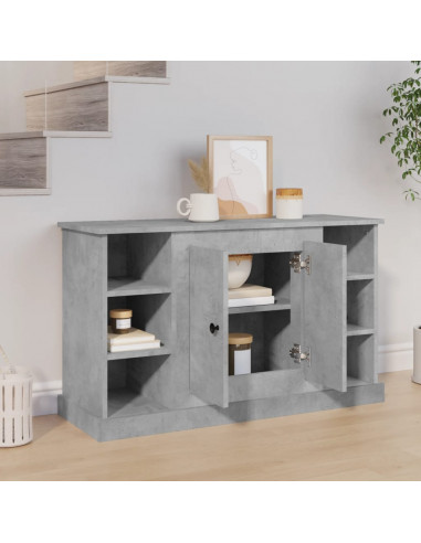 Credenza Grigio Cemento 100x35,5x60 cm in Legno Multistrato