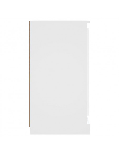 Credenza Bianca 70x35,5x67,5 cm in Legno Multistrato