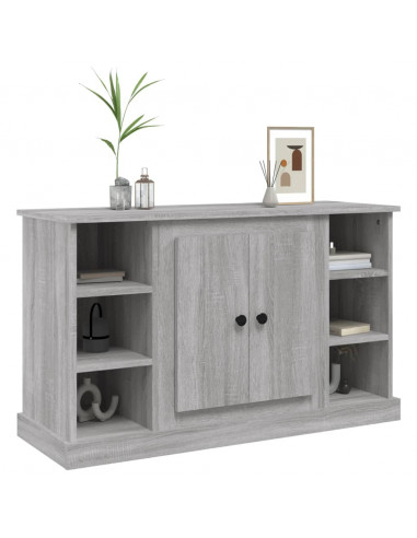 Credenza Grigio Sonoma 100x35,5x60 cm in Legno Multistrato
