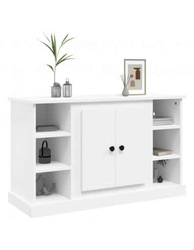 Credenza Bianca 100x35,5x60 cm in Legno Multistrato