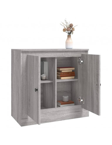 Credenza Grigio Sonoma 70x35,5x67,5 cm in Legno Multistrato