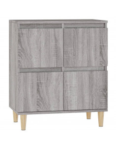 Credenza Grigio Sonoma 60x35x70 cm in Legno Multistrato 2