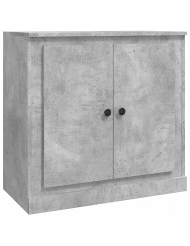 Credenza Grigio Cemento 70x35,5x67,5 cm in Legno Multistrato