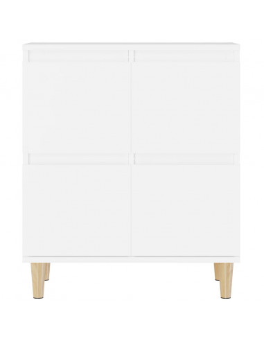 Credenze 2pz Bianche 60x35x70 cm in Legno Multistrato