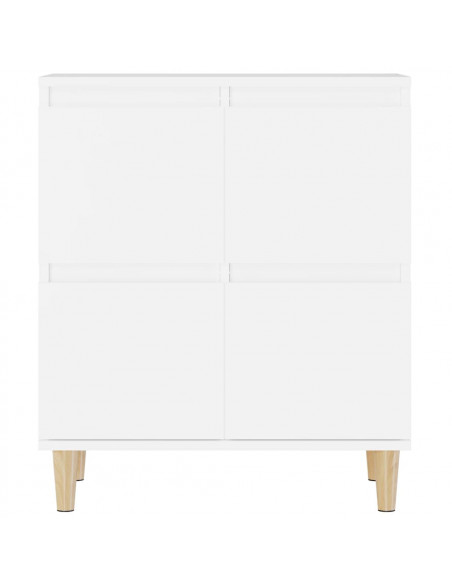 Credenze 2pz Bianche 60x35x70 cm in Legno Multistrato