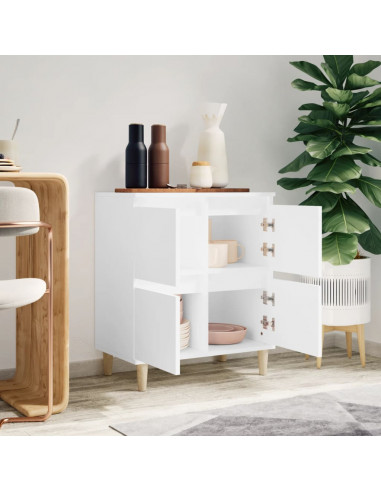 Credenza Bianca 60x35x70 cm in Legno Multistrato
