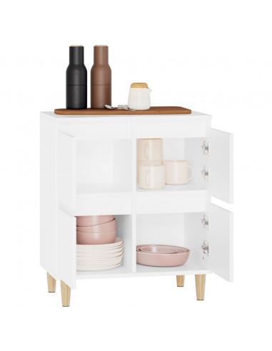 Credenza Bianca 60x35x70 cm in Legno Multistrato