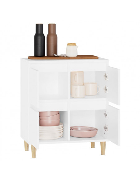 Credenza Bianca 60x35x70 cm in Legno Multistrato