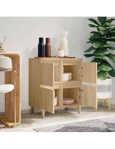 Credenza Rovere Sonoma 60x35x70 cm in Legno Multistrato