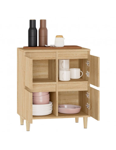 Credenza Rovere Sonoma 60x35x70 cm in Legno Multistrato
