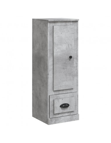 Credenza Grigio Cemento 36x35,5x103,5 cm in Legno Multistrato