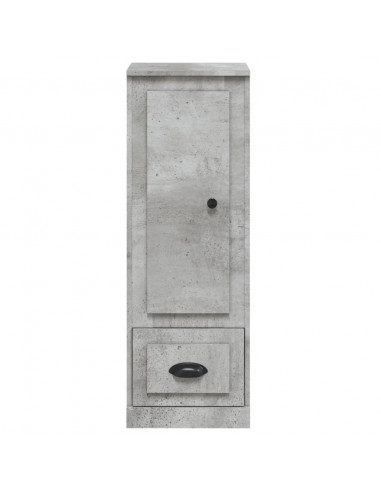 Credenza Grigio Cemento 36x35,5x103,5 cm in Legno Multistrato