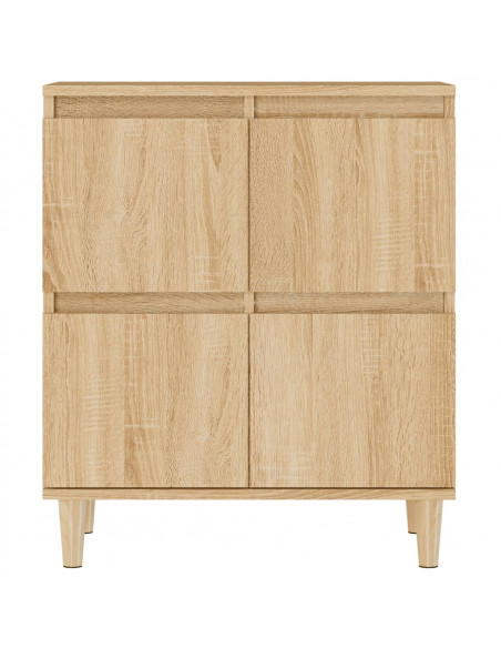 Credenze 2pz Rovere Sonoma 60x35x70 cm in Legno Multistrato