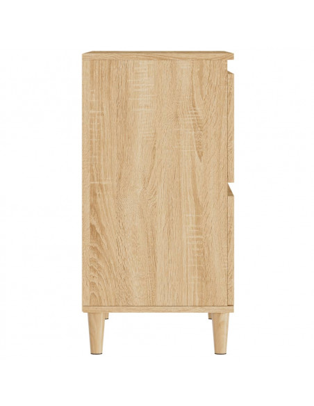 Credenze 2pz Rovere Sonoma 60x35x70 cm in Legno Multistrato