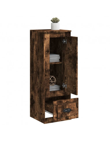 Credenza Rovere Fumo 36x35,5x103,5 cm in Legno Multistrato