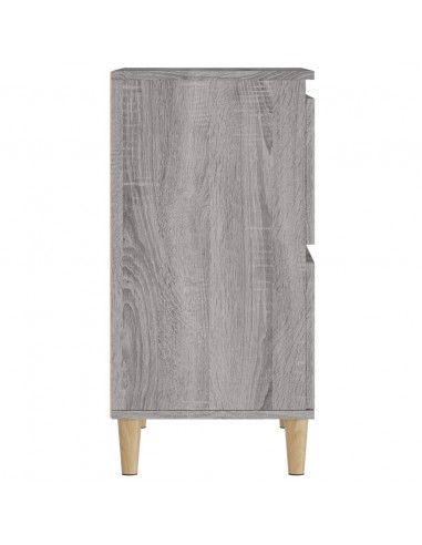 Credenze 2pz Grigio Sonoma 60x35x70 cm in Legno Multistrato