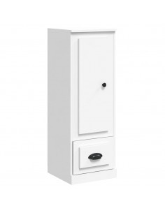 Credenza Bianca 36x35,5x103,5 cm in Legno Multistrato 2