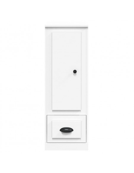 Credenza Bianca 36x35,5x103,5 cm in Legno Multistrato