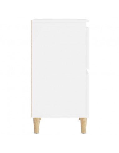 Credenze 3pz Bianche 60x35x70 cm in Legno Multistrato