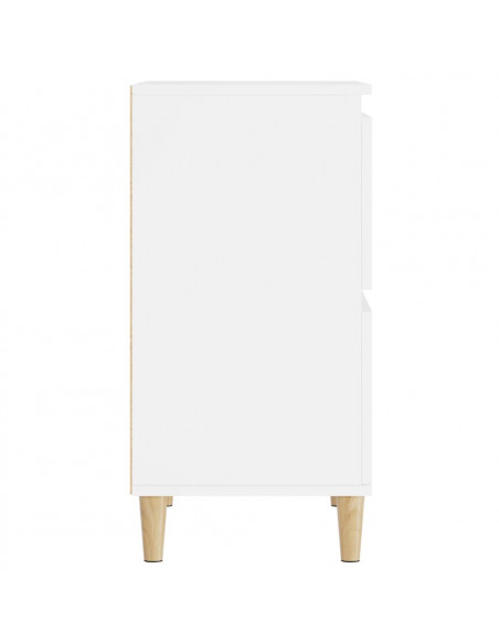 Credenze 3pz Bianche 60x35x70 cm in Legno Multistrato
